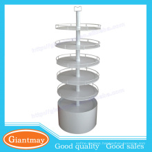 Nice appearance multi-tier rotating hair products retail display racks